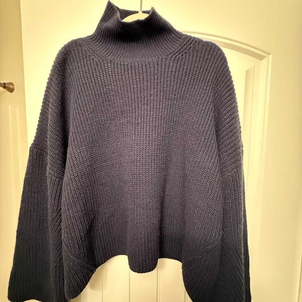 Cozy Navy Turtleneck Sweater